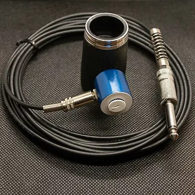 Clarinet Pickup Microphone Blue With Volume + 65mm Clarinet Barrel & 5m Cable • $152