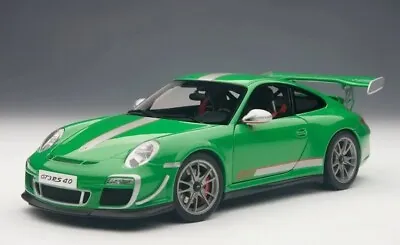 AUTOart PORSCHE 911 997 GT3 RS 4.0 GREEN NIB LE 1:18 SCALE 78149 • $299.95