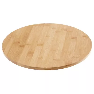 £13.99 • Buy Bamboo Rotating Serving Platter Tray Round Wooden Lazy Susan Turntable Snack