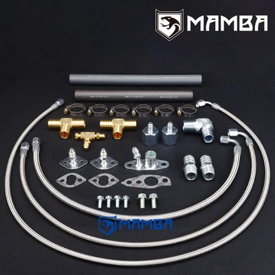Turbo Oil & Water Line Kit For Toyota Land Cruiser 2H 4.0L HJ60 Diesel W/ CT26 • $228.75