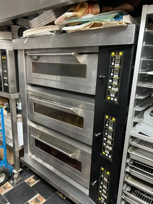 £2900 • Buy Sun Mate Oven 3 Deck 6 Tray Commercial Bakery Oven Equipment  Steam Stone