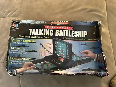 Milton Bradley 1989 Electronic Talking Battleship Game • $29.99