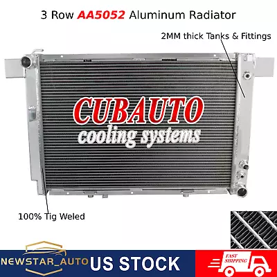 3 Rows Aluminum Radiator For 1990-2002 1991 MERCEDES BENZ SL500 R129 500 SL 5.0L • $192.03