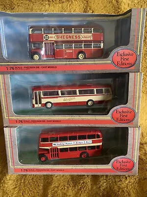 Job Lot Of 3 EFE Buses 140123070622512 1:76 Scale  • £30
