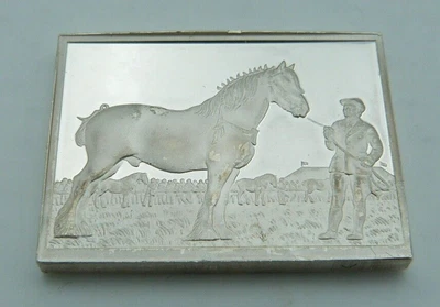 £24.97 • Buy Hallmarked Solid Silver Horse Racing Ingot - National Shire Horse Peterborough