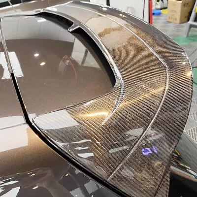 $328.69 • Buy For Volkswagen VW Golf 8 MK8 GTI R 2021-2023 Real Carbon Rear Roof Spoiler Wing