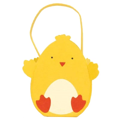 £3.99 • Buy Easter Baskets, Buckets, Accessories - Felt Chick Bag - Yellow