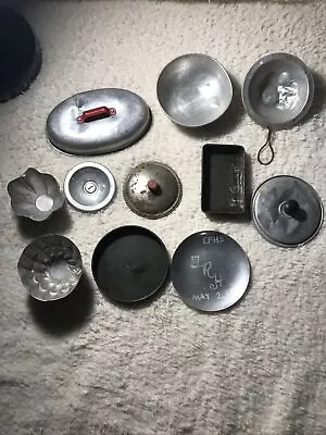 VINTAGE ALUMINUM CHILDS KITCHEN TOYS Lot • $10