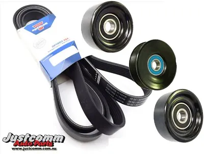 VT VX VY Commodore 3.8 V6 L67 Serpentine Drive Belt And Pulley Kit 1997-2004 • $98.67
