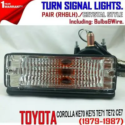 FOR Toyota Corolla KE70 TE71 72 CE7/79-87 80 85 Front Bumper Turn Signal Lights • $51.48