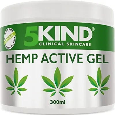 5Kind Hemp Active Gel - Hemp Oil Pain Relief Gel For Joint & Muscle Back 300ml • £18.97