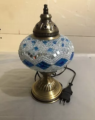 Authentic Turkish Moroccan Glass Table Lamp Antik Style • $50