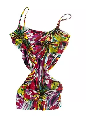 SUPRE Mini Dress Clubwear Swimwear Coverup Holiday Stretchy Dress Size M Y2K • $9.65