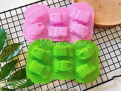 Silicone Car Transport Chocolate  Mould Baking Ice Cube Jelly Fondant Cake Wax • £3.23