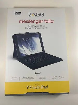 ZAGG Folio IPad Case W/ Bluetooth Keyboard And Pencil Holder • $16.95