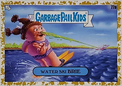 Topps Garbage Pail Kids Go On Vacation 2021 Water Ski Brie 77a Gold /50 RARE • $67.43