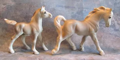 Victoria Ceramics Blue-grey Mare Foal Horse Salt Pepper Shakers Ceramic S&p • $5.99