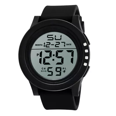Men's LED Waterproof Digital Quartz Fashion Watch Military Sport Watch • $3.99