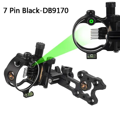 Compound Bow Sight 5 Pin 7 Pin Micro Adjustable 0.019  Archery Hunting Shooting • $66.73