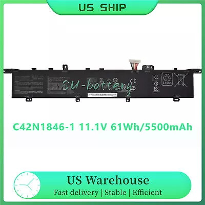 C42N1846 C42N1846-1 Battery For Asus ZenBook Pro Duo UX581GV UX581GV-XB74T 61Wh  • $54.89