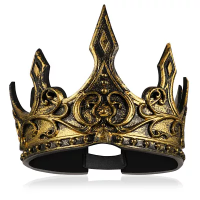 Foam Crowns King Headdress For Men King Crowns For Boys Medieval King Costume • $8.44