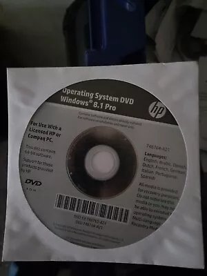 HP Compaq Windows 8.1 Professional 64-Bit DVD System Recovery Media Software • $24.95