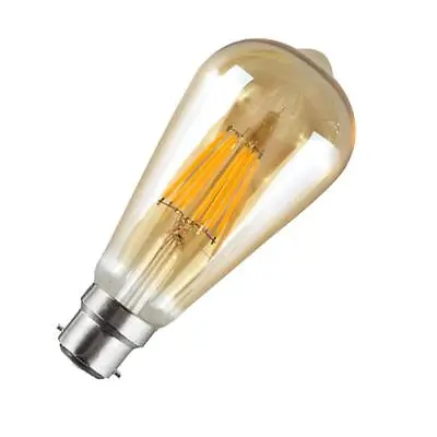 Light Bulb 8W B22 Vintage Filament LED Edison Light Bulbs Lamp Decorative A+ • £7.89