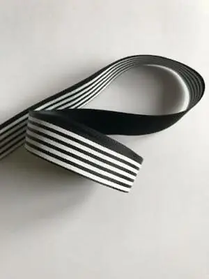 £1.45 • Buy Striped Grosgrain Ribbon 25mm.  10 Colours.  Sold By The Yard.
