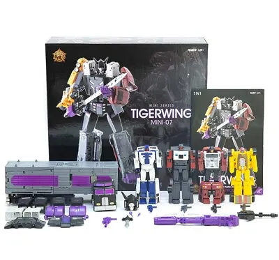 MH Toys MH-MINI07 Menasor Tigerwing Combination Full Set 5 Figure Toy In Stock • $108