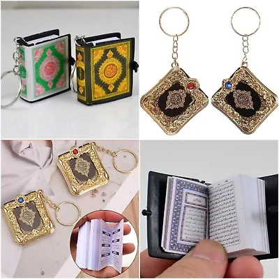 ISLAMIC MINI FULL ARABIC QURAN KORAN ALLAH MUSLIM Key Ring Chain القرآن الكريم • £10.95
