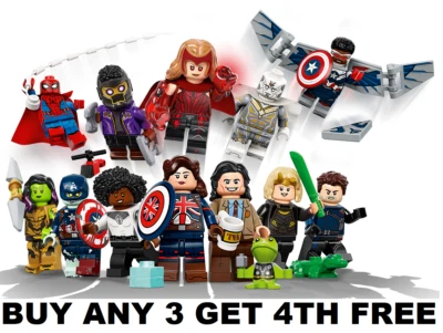 £104.95 • Buy Lego Marvel Minifigures 71031 Disney+ Studios Wandavision Loki What If? Falcon