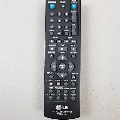 Original Genuine Home DVD Recorder System Remote Control For LG AKB31621901 • £9.99