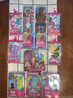 Malibu Barbie Beach Dolls Loaded Fun Mix/match Play Bundle Mattel NEW Chelsea • $118