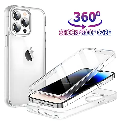 Front & Back Advanced Shockproof Case For IPhone 15 14 13 12 11 Pro Max Plus XR • £4.48