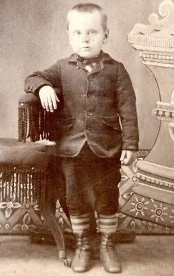 Montevideo Minnesota CDV Photo Victorian Boy Ole Anderson Carte De Visite 1886 • $13.49