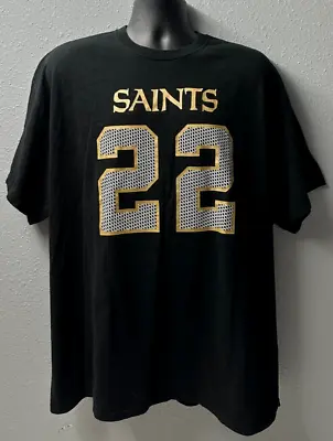 NFL New Orleans Saints #22 Mark Ingram T-Shirt Jersey Men's SZ: 2XL Black - Used • $15.50