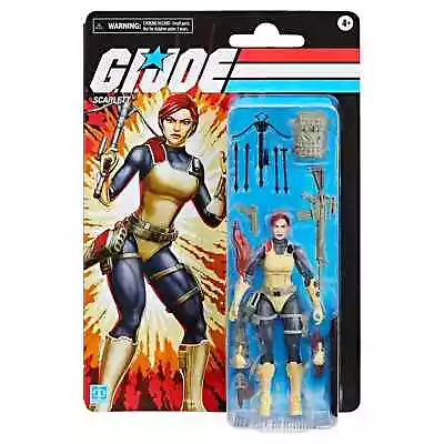 G.I. Joe Classified Series Retro Cardback Scarlett 6  Action Figure • $29.50