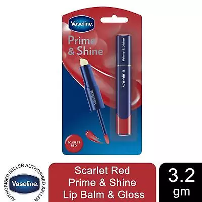 3x Or 6x Of 3.2g Vaseline Prime & Shine 2in1 LipBalm & Gloss Choose Your Shade • £11.99