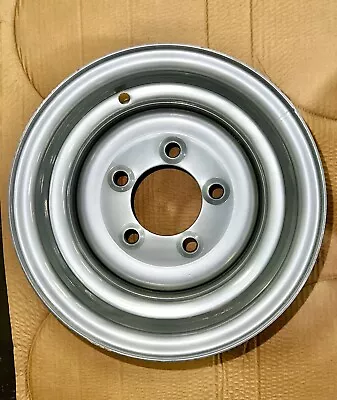 10 X 6 Silver Painted Trailer Tire Wheel 5 On 4 1/2 • $14