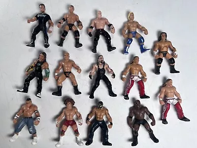 Lot Of 14 WWE Micro Aggression 2  Figures - Jakks 2006 Mini Wrestling Plastic • $29.99