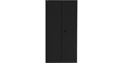 £170 • Buy Bisley Regular Door Cupboard Lockable 3 Shelves Steel Black 1800mm Tall