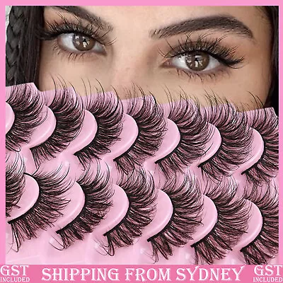 20Pairs Eyelashes Russian Strip Lashes Natural Wispy Fluffy 3D Fake Eyelashes AU • $10.75