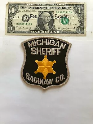 Saginaw County Michigan Police Patch (Sheriff) Un-sewn Great Condition   • $14.75