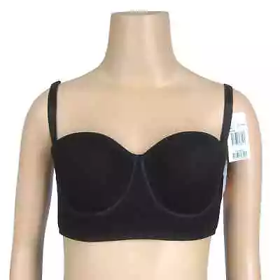 Annette Longline Convertible Bra Size 32C New Women's Black Strapless Multiway • £38.54