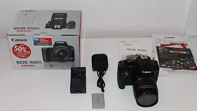 Canon EOS 1000D Digital SLR Camera Kit W/ EF-S 18-55mm IS - Fast Dispatch. • £95