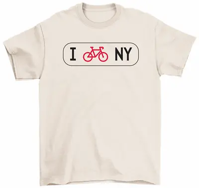 I Bike NY Bicycle T-Shirt New York Cycling Tee Men Women • $17.99