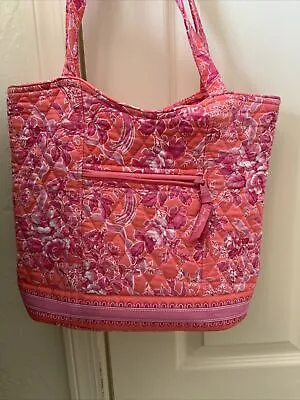 Vera Bradley Retired Hope Toile Breast Cancer Awareness Vintage Bucket Tote Bag • $22.50