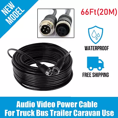 4Pin Aviation Extension Cable For Rear View Backup Camera Truck Trailer Caravan • $15.99