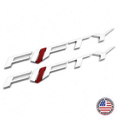 2x Camaro FIfty Side Fender Marker Nameplate Logo Sport Emblem Decorate Chrome • $39.99