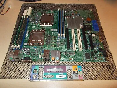 Dual Intel Xeon E5540 CPU's Supermicro X8DAL-I 1366 Motherboard Combo + 48GB Ram • $132.99